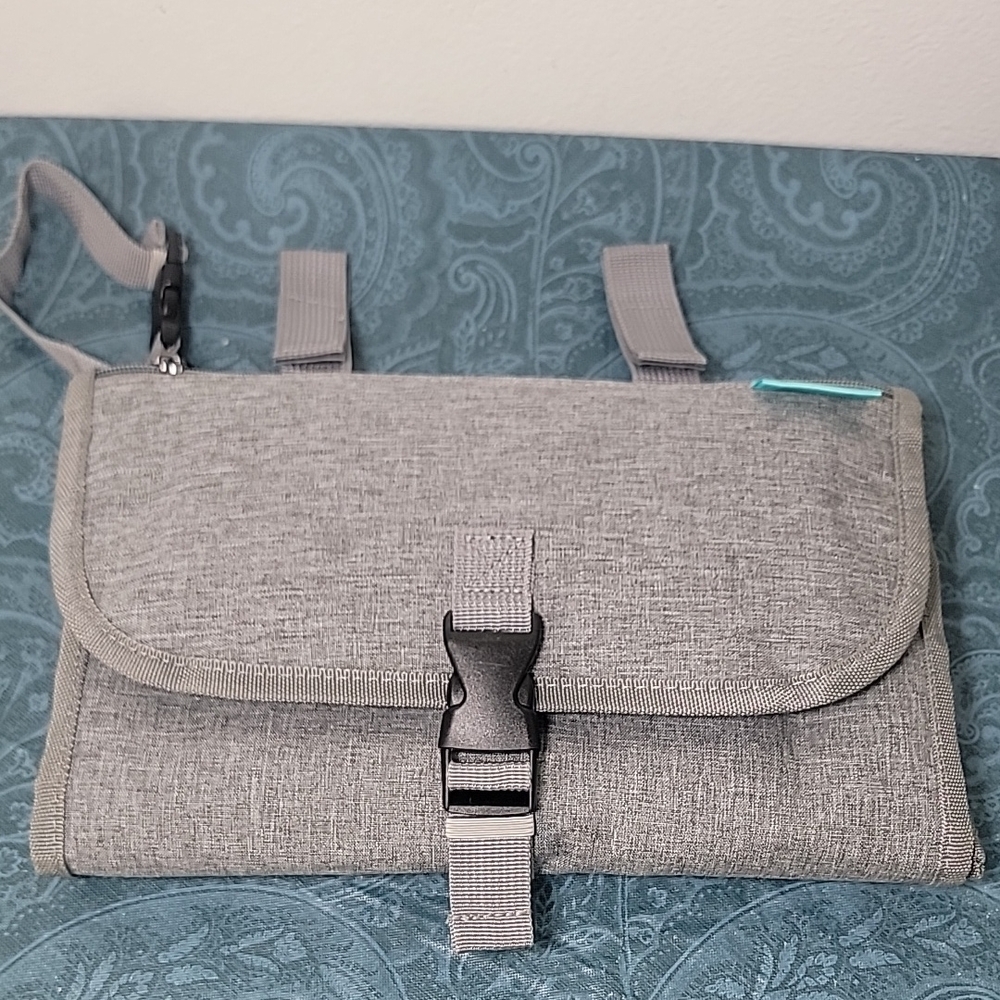 NWOT Kopi Baby Changing Gray Mat Folded For Travel or Home